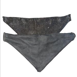 Sparkly Black Bandanna